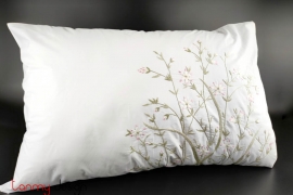  Pillowcase set - wild flower embroidery